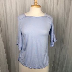 LOFT FLUTTER CUFF TEE SZ M